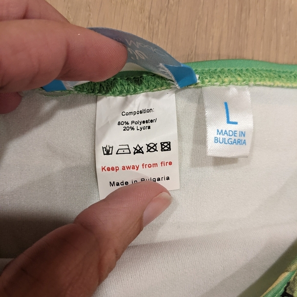 Mod Cloth banana print high rise bikini bottom - Picture 4 of 7